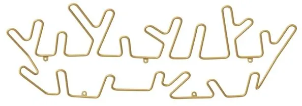 Maze Crown Knagerække Stor Okkergul